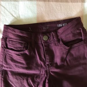 Burgundy Jeggings